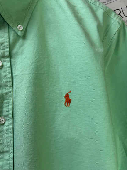 Ralph Lauren® Medium | Chest 22" | Mint-Green | Oxford Shirt | 3368