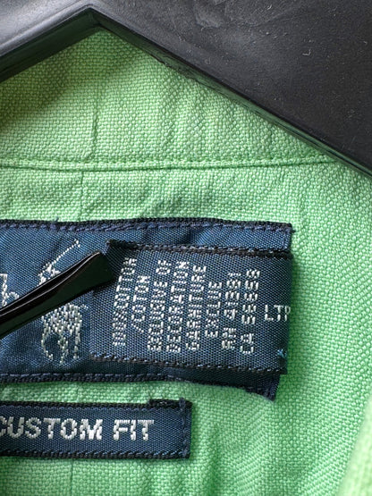 Ralph Lauren® Medium | Chest 22" | Mint-Green | Oxford Shirt | 3368