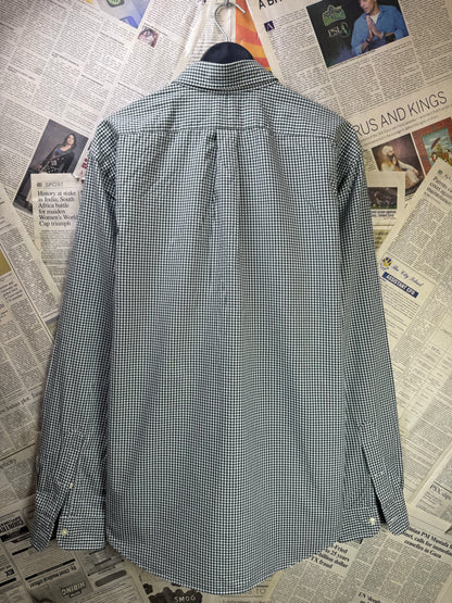 Ralph Lauren® Large | Chest 24 | Olive Green & White Check | Shirt | Cotton | 3565