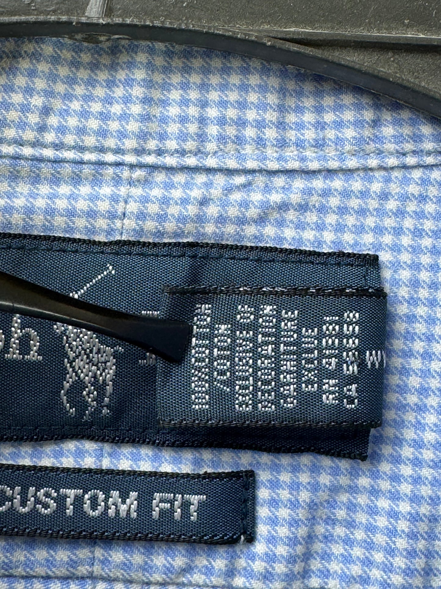 Ralph Lauren® Large | Chest 24 | Blue & White Pin Check | Shirt | Cotton | 3371