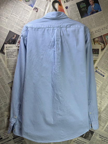 Ralph Lauren® Large | Chest 24 | Blue & White Pin Check | Shirt | Cotton | 3371