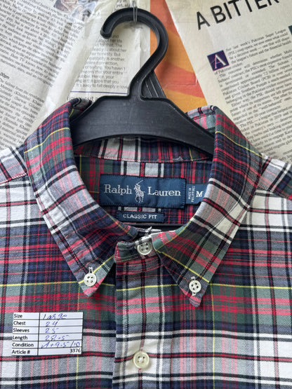 Ralph Lauren® Large | Chest 24 | Plaid Check | Oxford Shirt | Cotton | 3376