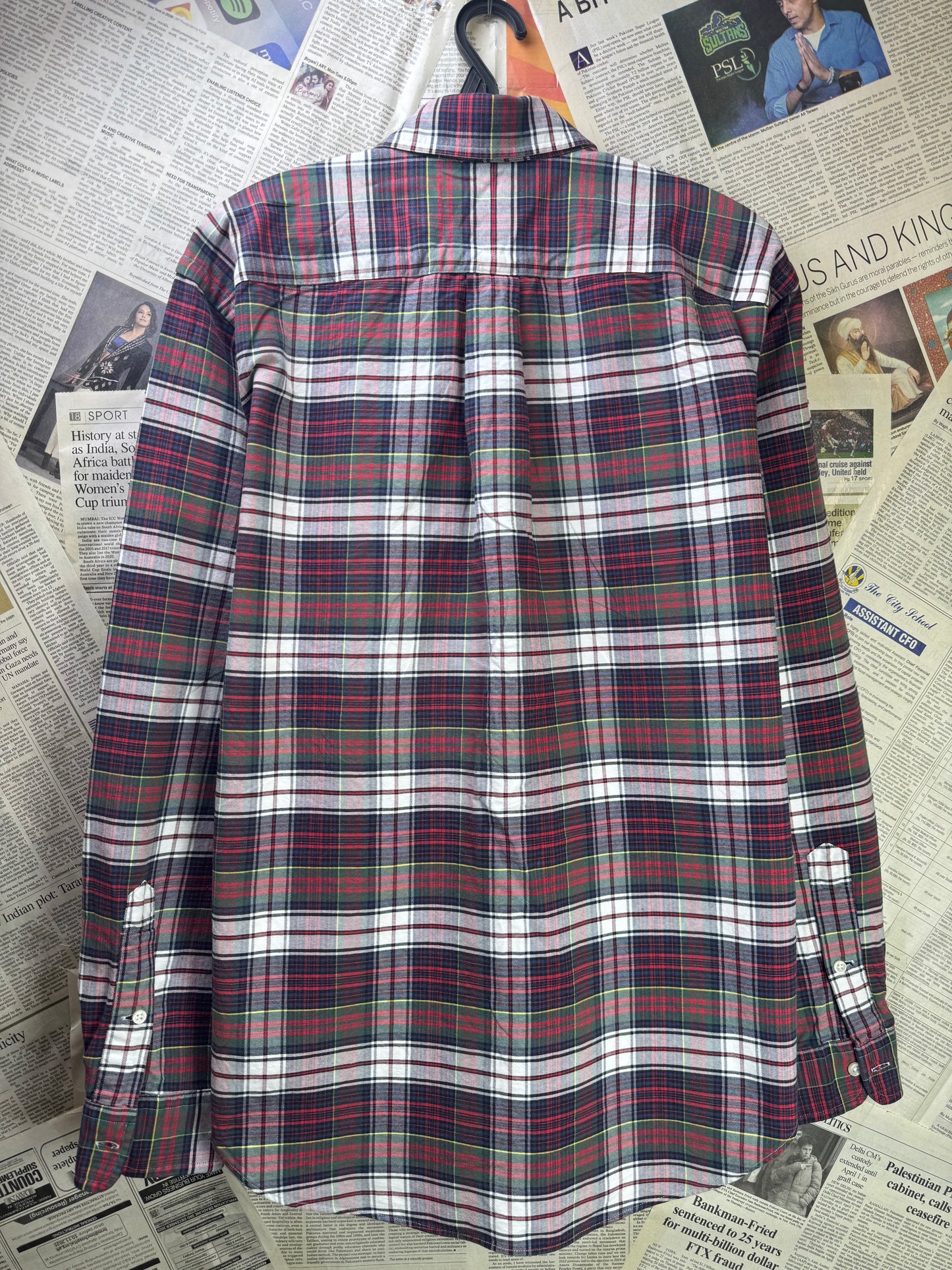 Ralph Lauren® Large | Chest 24 | Plaid Check | Oxford Shirt | Cotton | 3376