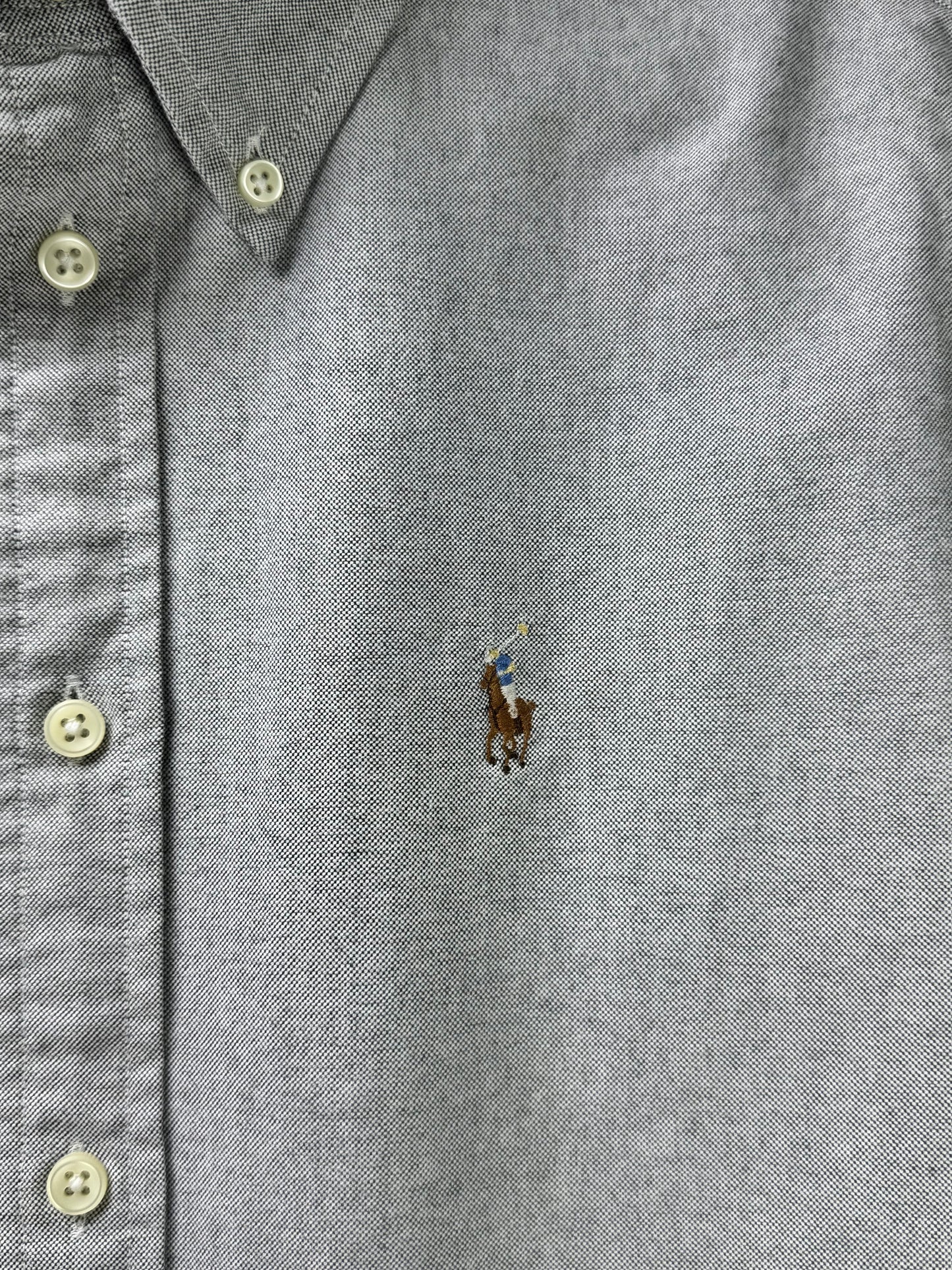 Ralph Lauren® Small | Chest 19" | Gray | Oxford Shirt | Cotton | 3575