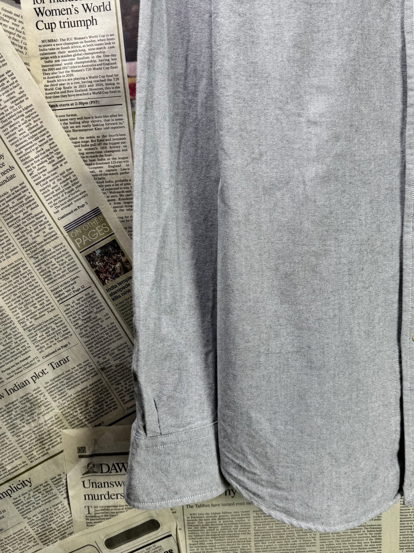 Ralph Lauren® Small | Chest 19" | Gray | Oxford Shirt | Cotton | 3575