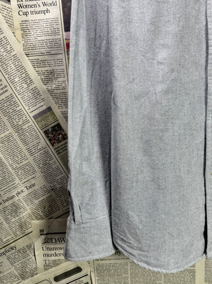 Ralph Lauren® Small | Chest 19" | Gray | Oxford Shirt | Cotton | 3575