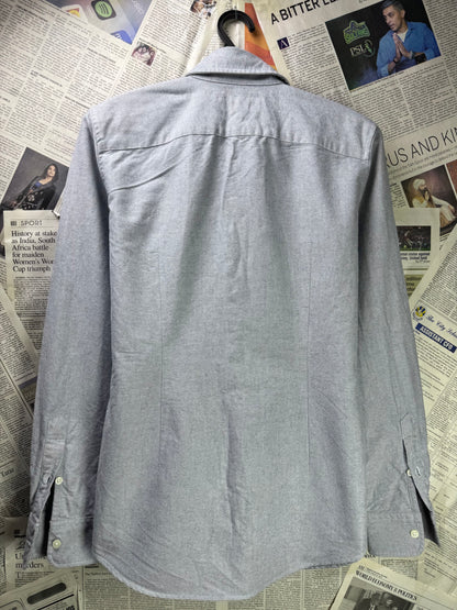 Ralph Lauren® Small | Chest 19" | Gray | Oxford Shirt | Cotton | 3575