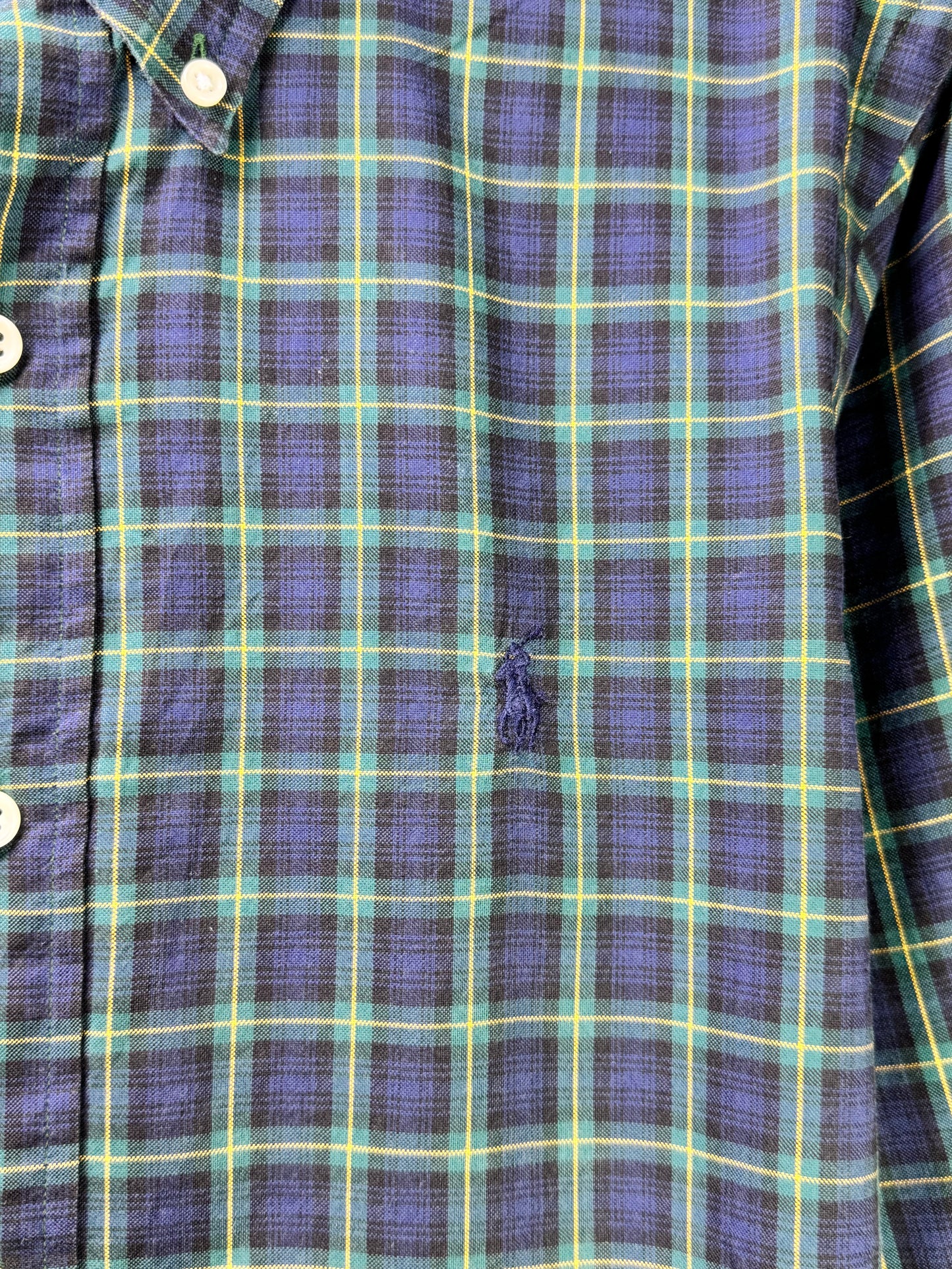Ralph Lauren® Small | Chest 19" | Green  | Plaid Shirt | Cotton | 3571