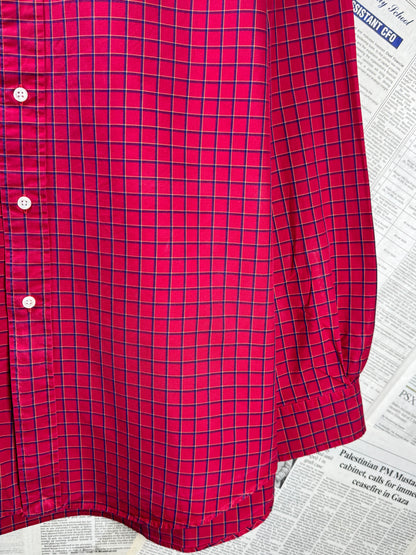 Ralph Lauren® XXXL | Chest 29 | Red with Box Check | Shirt | Cotton | 3377