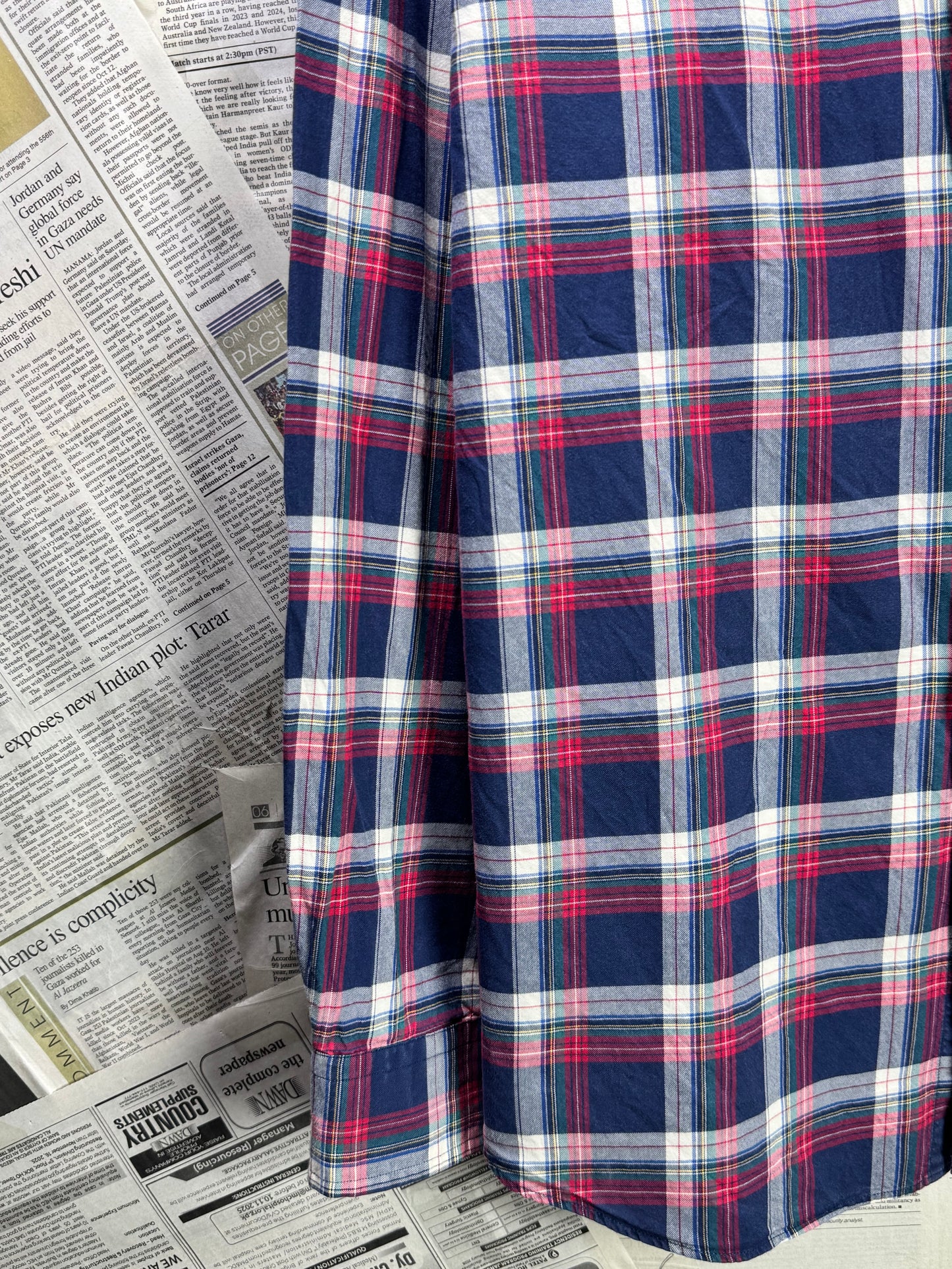 Ralph Lauren® XL | Chest 25.5" | Plaid Check | Oxford Shirt | Cotton | 3580