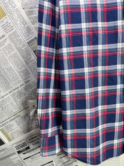 Ralph Lauren® XL | Chest 25.5" | Plaid Check | Oxford Shirt | Cotton | 3580