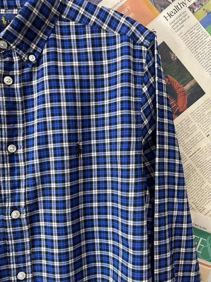 Ralph Lauren® Blue Check | Chest 20.5 | Kids | Shirt | Cotton