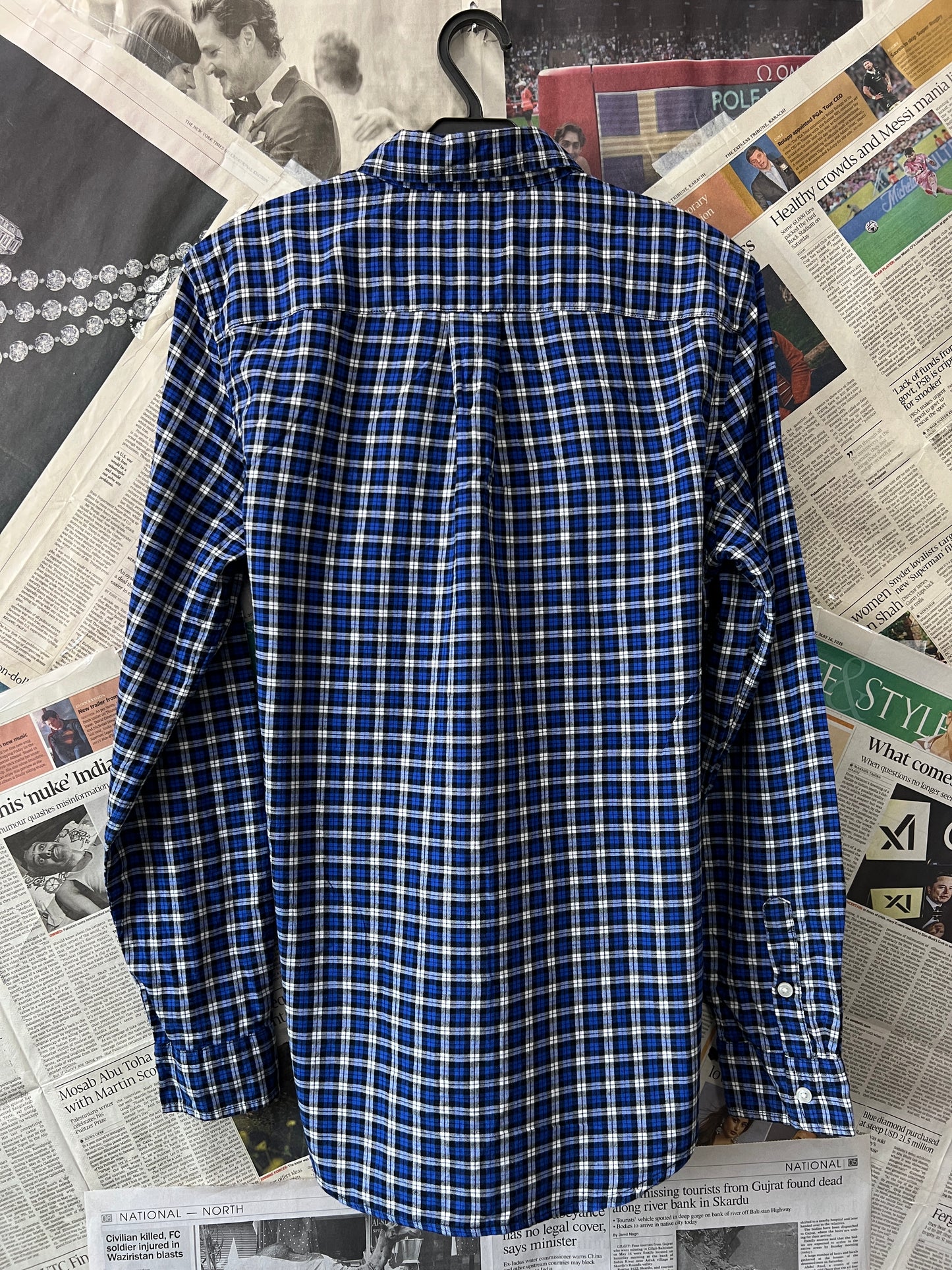 Ralph Lauren® Blue Check | Chest 20.5 | Kids | Shirt | Cotton