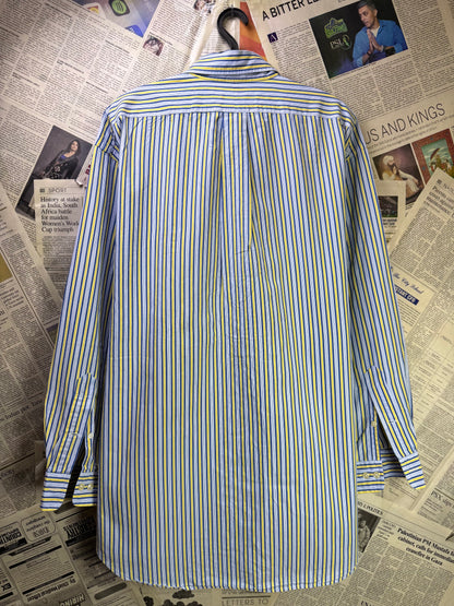 Ralph Lauren® Blue Yellow Striped | Chest: 26.5 | XXL | Shirt | Cotton | 3231