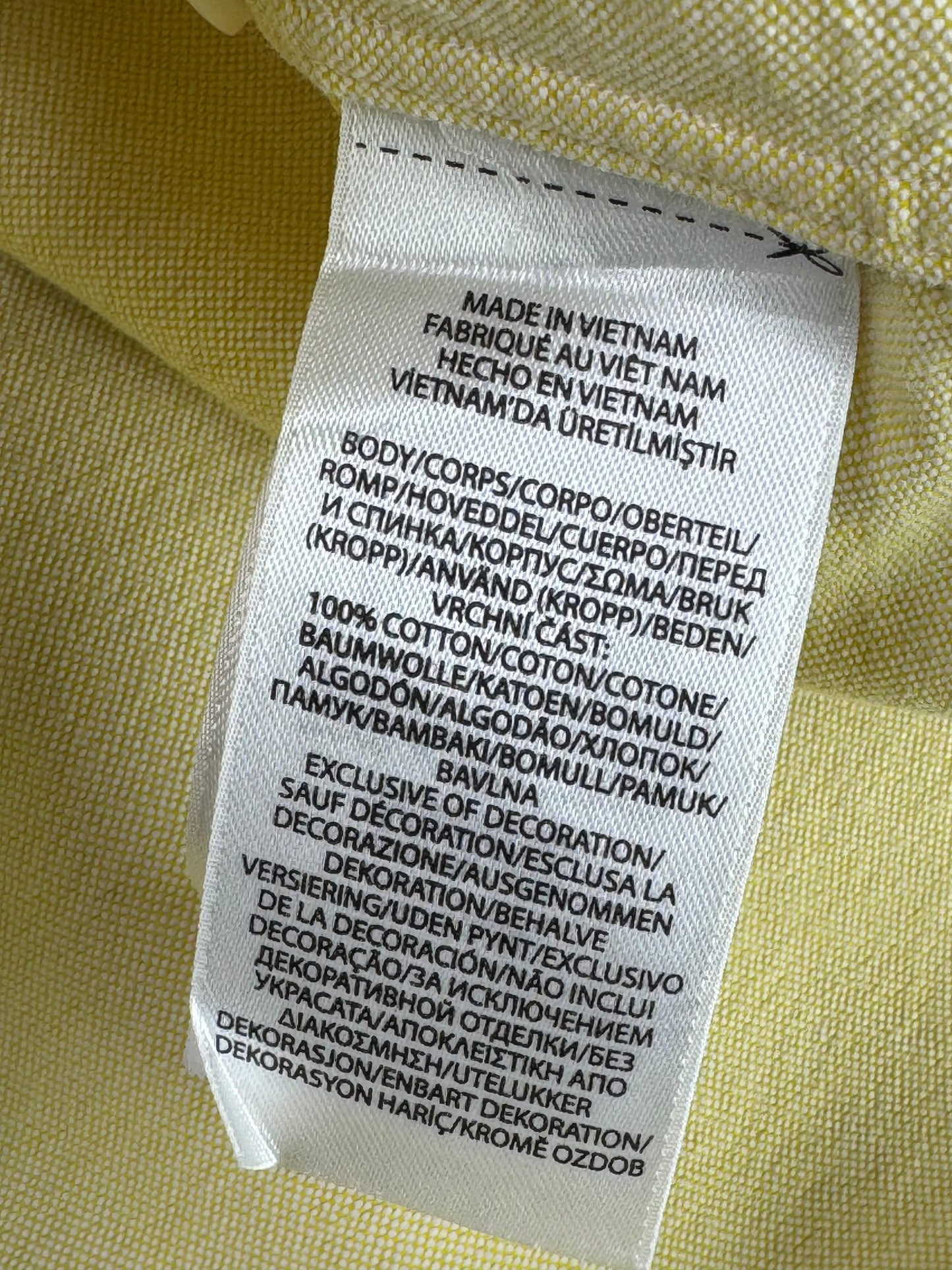 Ralph Lauren® Medium | Chest 22.5" | Canary Yellow | Oxford Shirt | Cotton | 3389