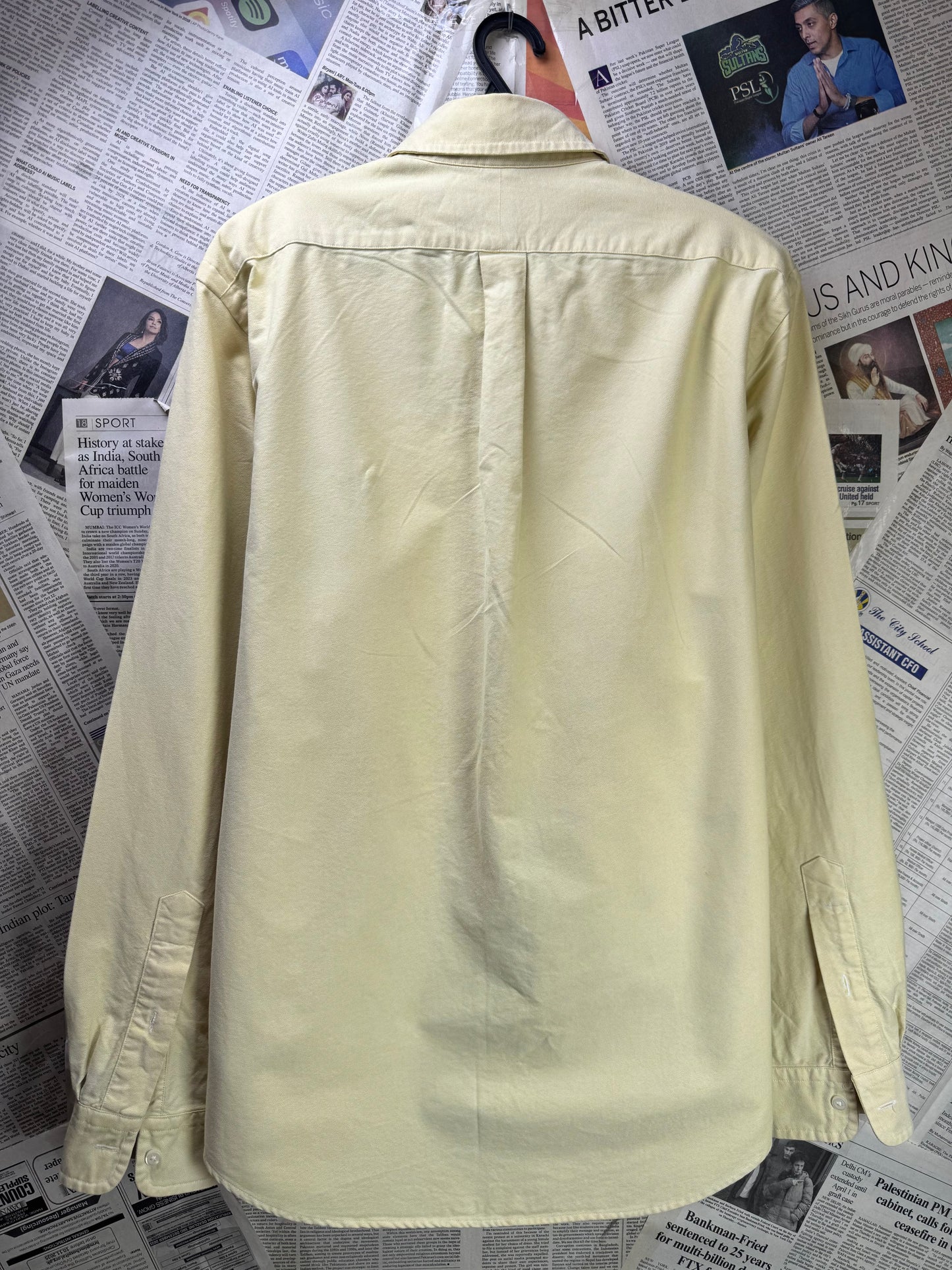 Ralph Lauren® Medium | Chest 22.5" | Canary Yellow | Oxford Shirt | Cotton | 3389