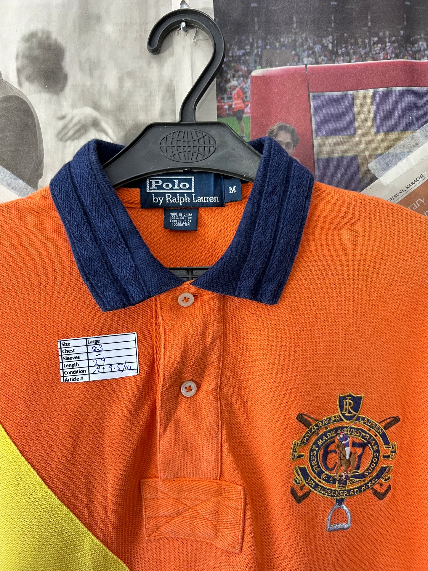 Ralph Lauren® Large | Chest 23 | Orange | Polo | Cotton