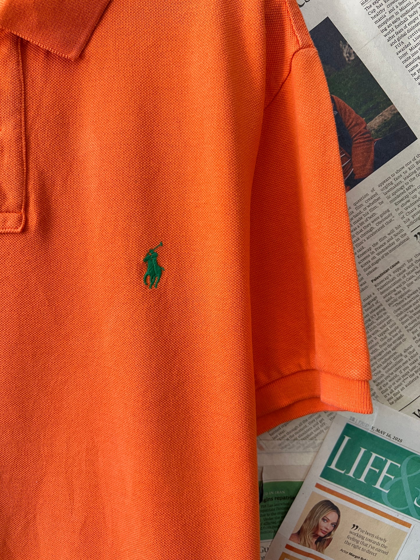 Ralph Lauren® Medium | Chest 21.5 | Orange | Polo | Cotton