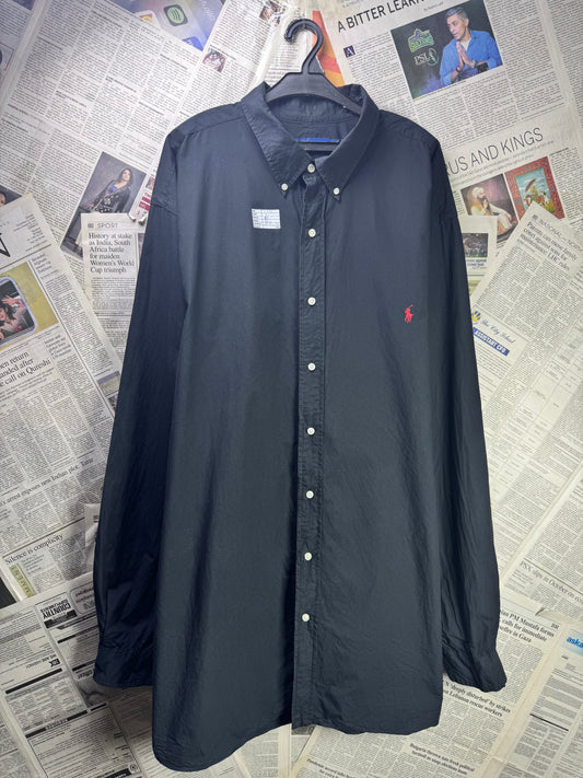 Ralph Lauren® XXXL | Chest 33" | Black | Shirt | Cotton | 3566