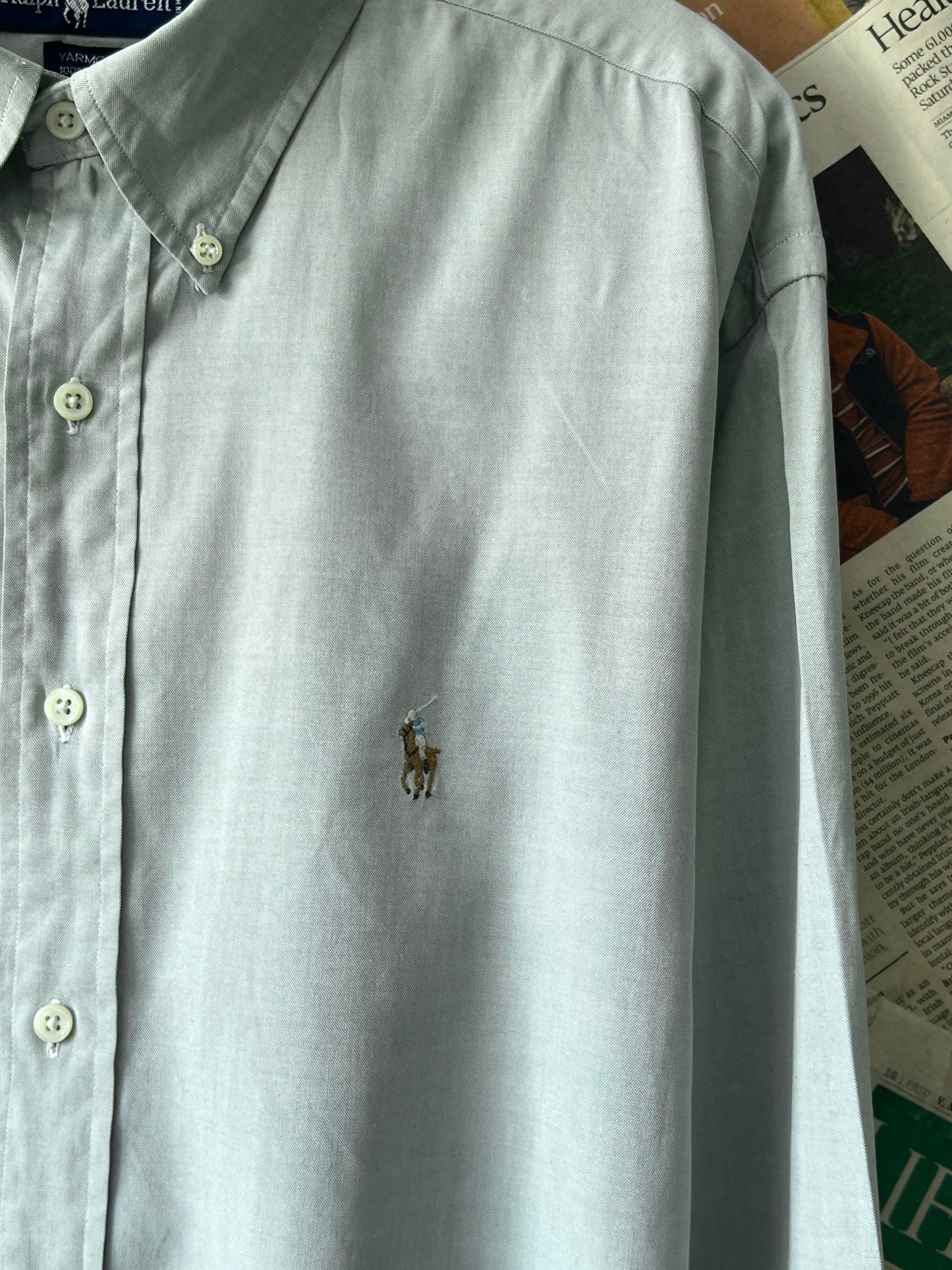 Ralph Lauren® XXL | Chest 28 | Cucumber | Shirt | Cotton