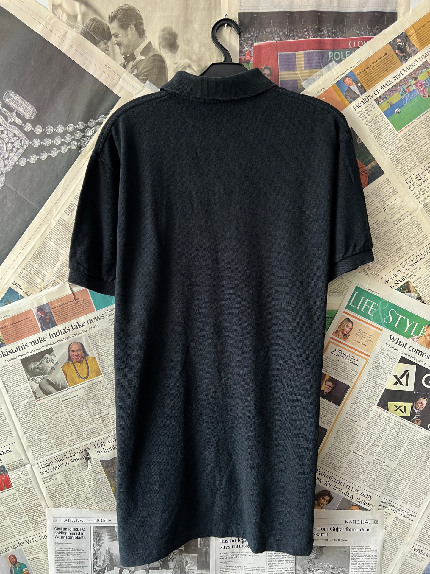 Ralph Lauren® Medium | Chest 22 | Black | Polo | Cotton