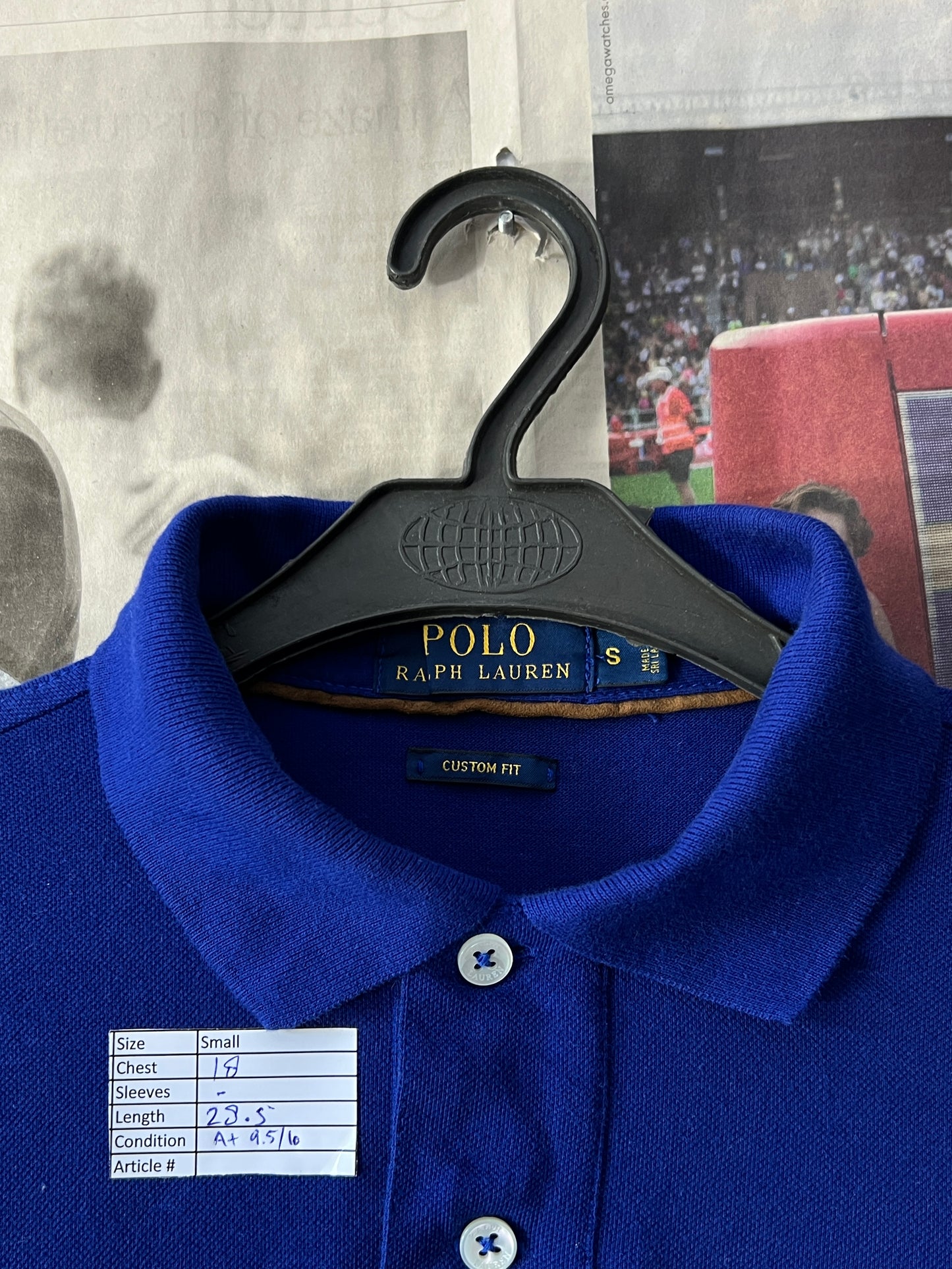 Ralph Lauren® Small | Chest 18 | Blue | Polo | Cotton