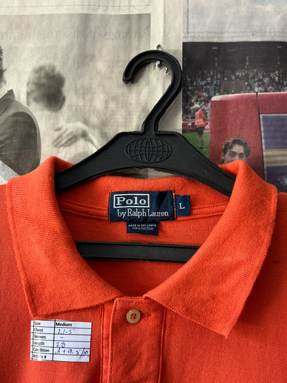 Ralph Lauren® Medium | Chest 21.5 | Burnt Orange | Polo | Cotton