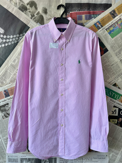 Ralph Lauren® Small | Chest 21 | Pink Check | Shirt | Cotton
