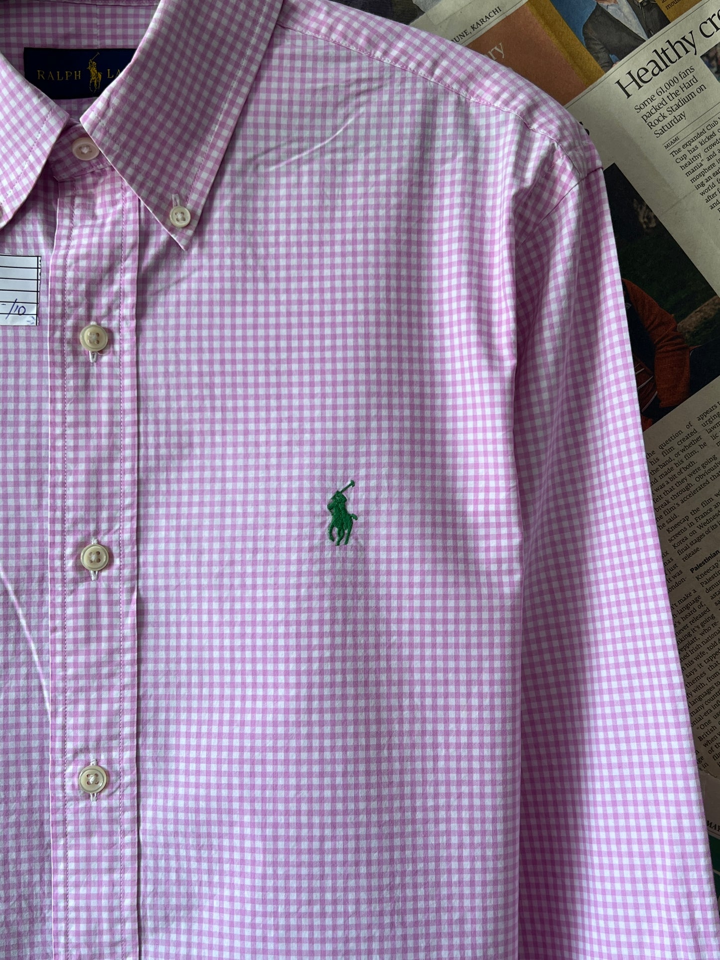 Ralph Lauren® Small | Chest 21 | Pink Check | Shirt | Cotton