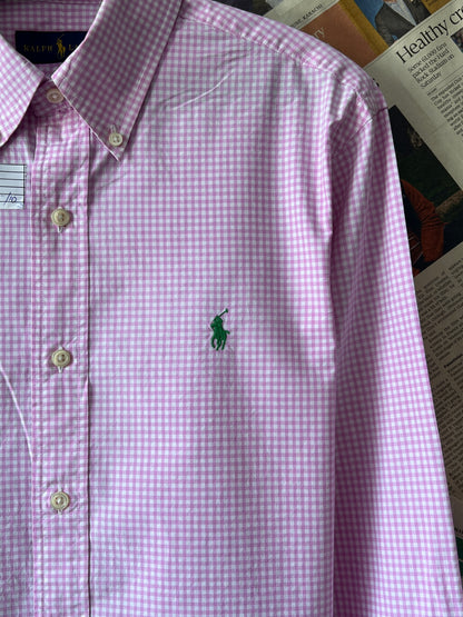 Ralph Lauren® Small | Chest 21 | Pink Check | Shirt | Cotton