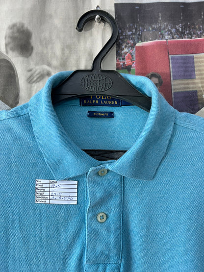 Ralph Lauren® Small | Chest 18.5 | Cyan | Polo | Cotton