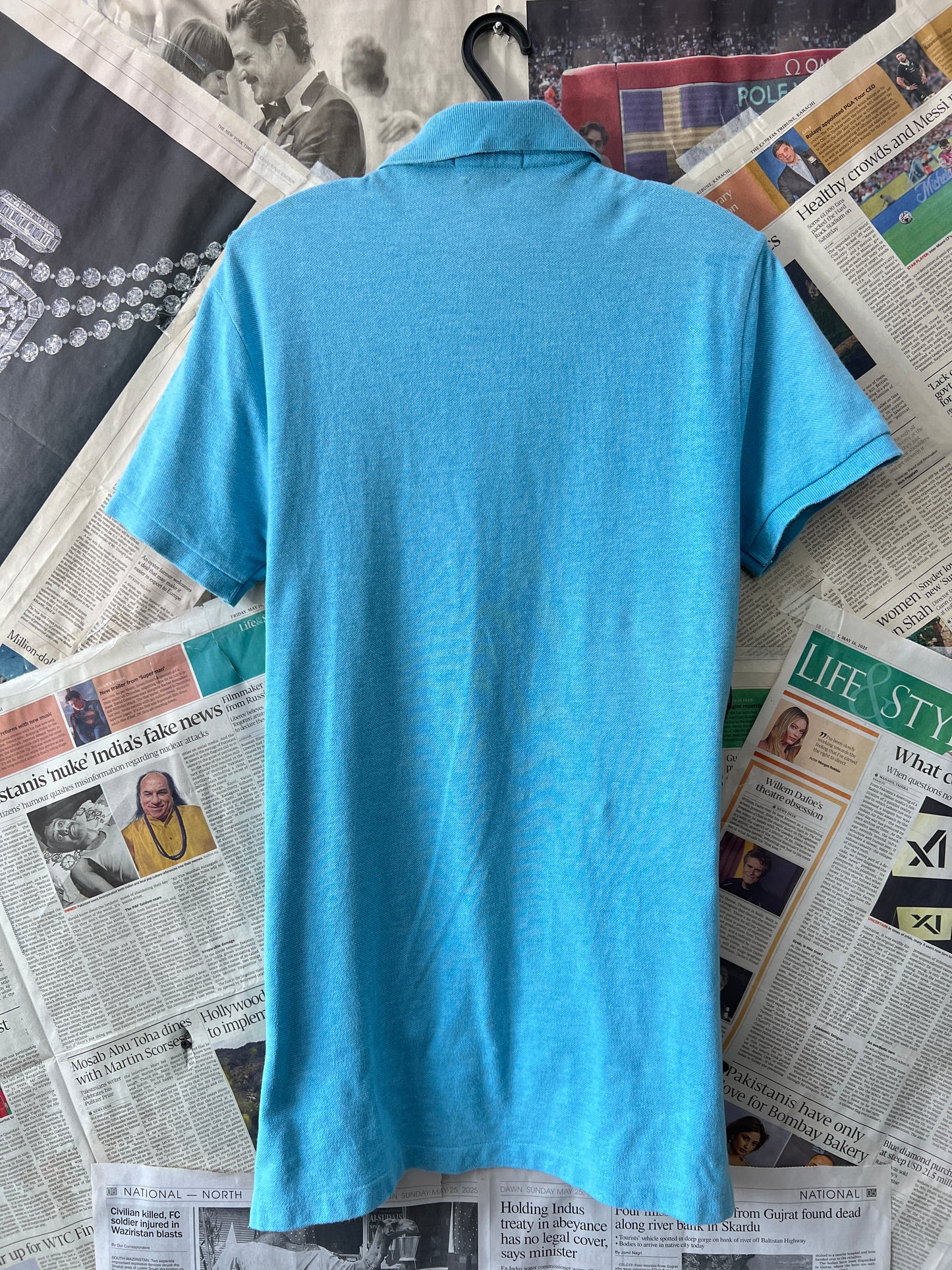 Ralph Lauren® Small | Chest 18.5 | Cyan | Polo | Cotton