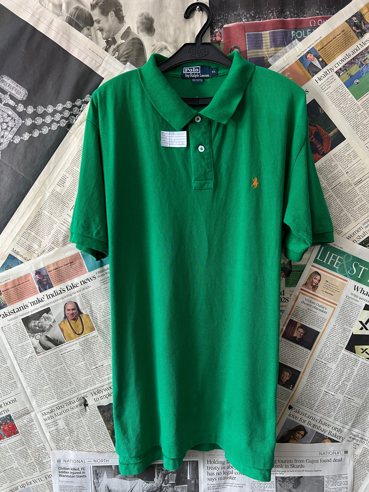 Ralph Lauren® Small | Chest 21 | Green | Polo | Cotton