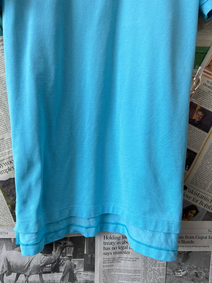 Ralph Lauren® Medium | Chest 21.5 | Cyan | Polo | Cotton | 797