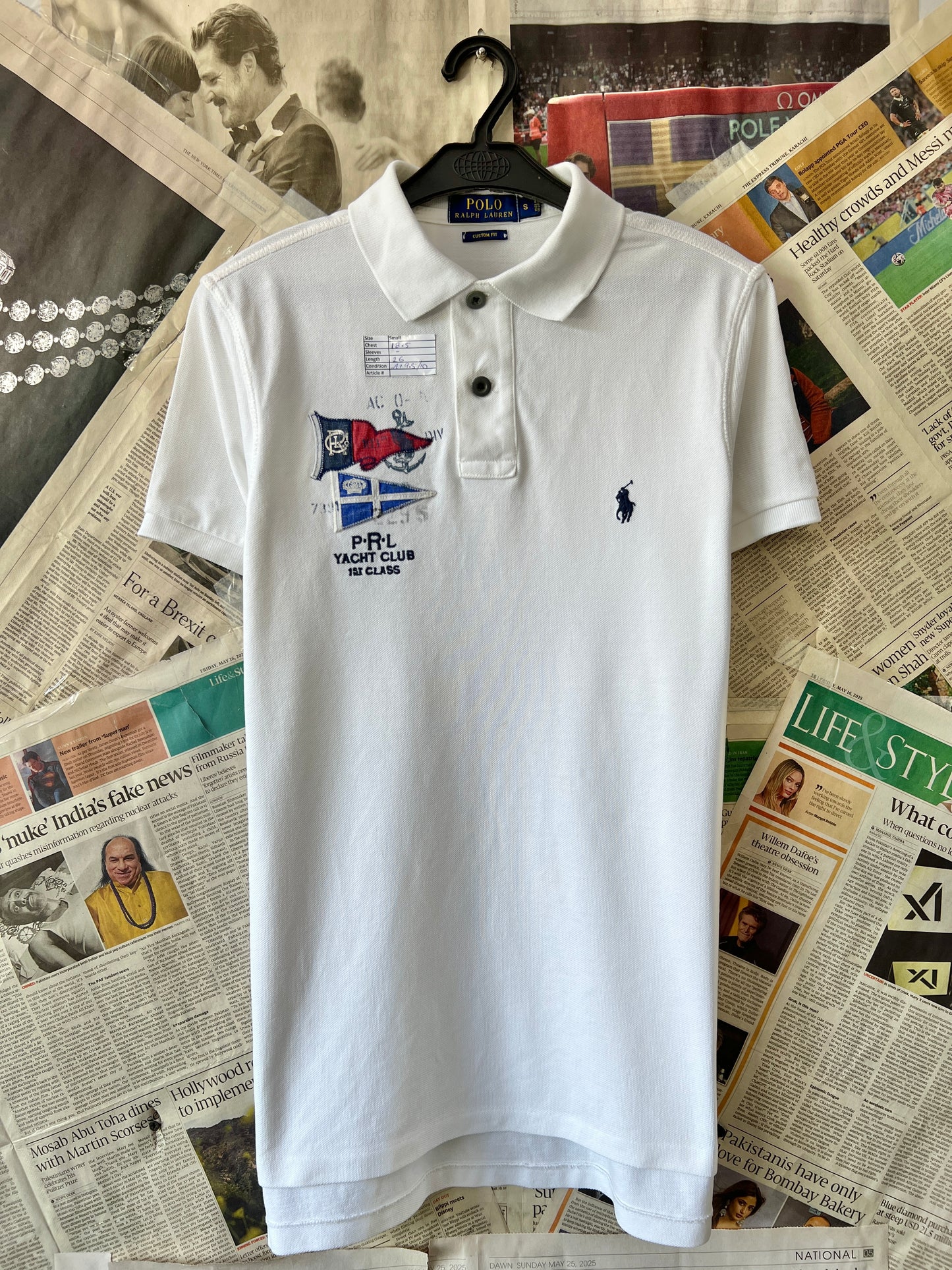 Ralph Lauren® Small | Chest 18.5 | White | Polo | Cotton