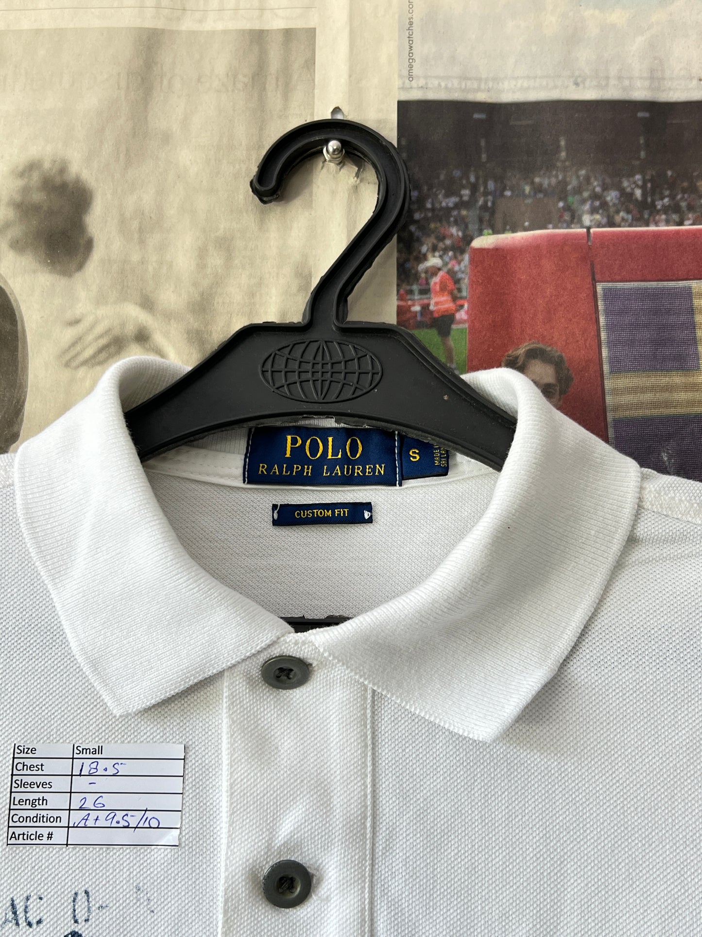 Ralph Lauren® Small | Chest 18.5 | White | Polo | Cotton