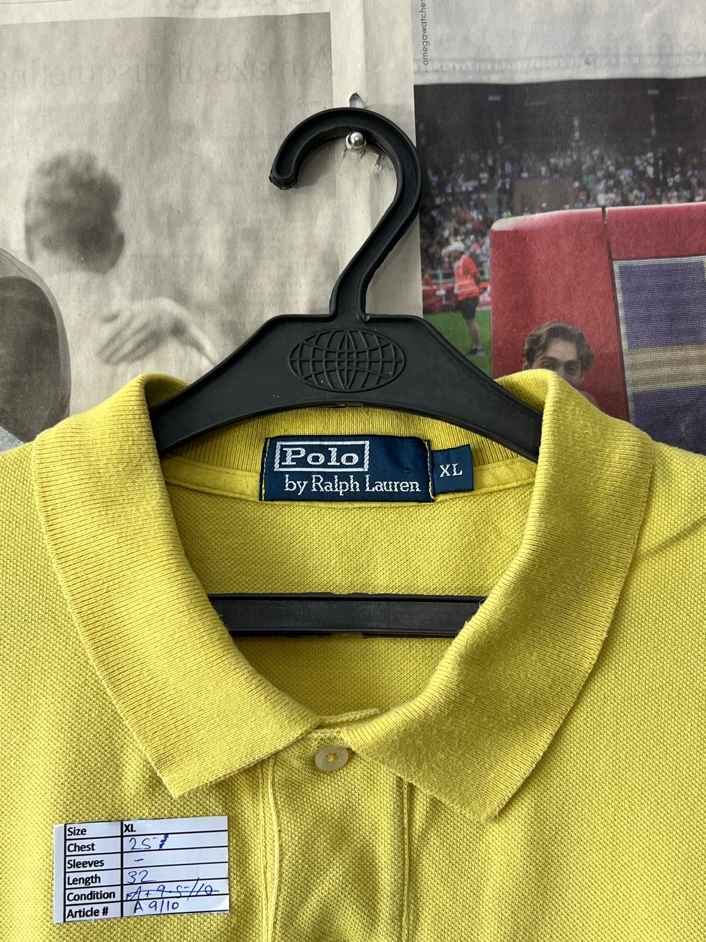 Ralph Lauren® XL | Chest 25 | Yellow | Polo | Cotton