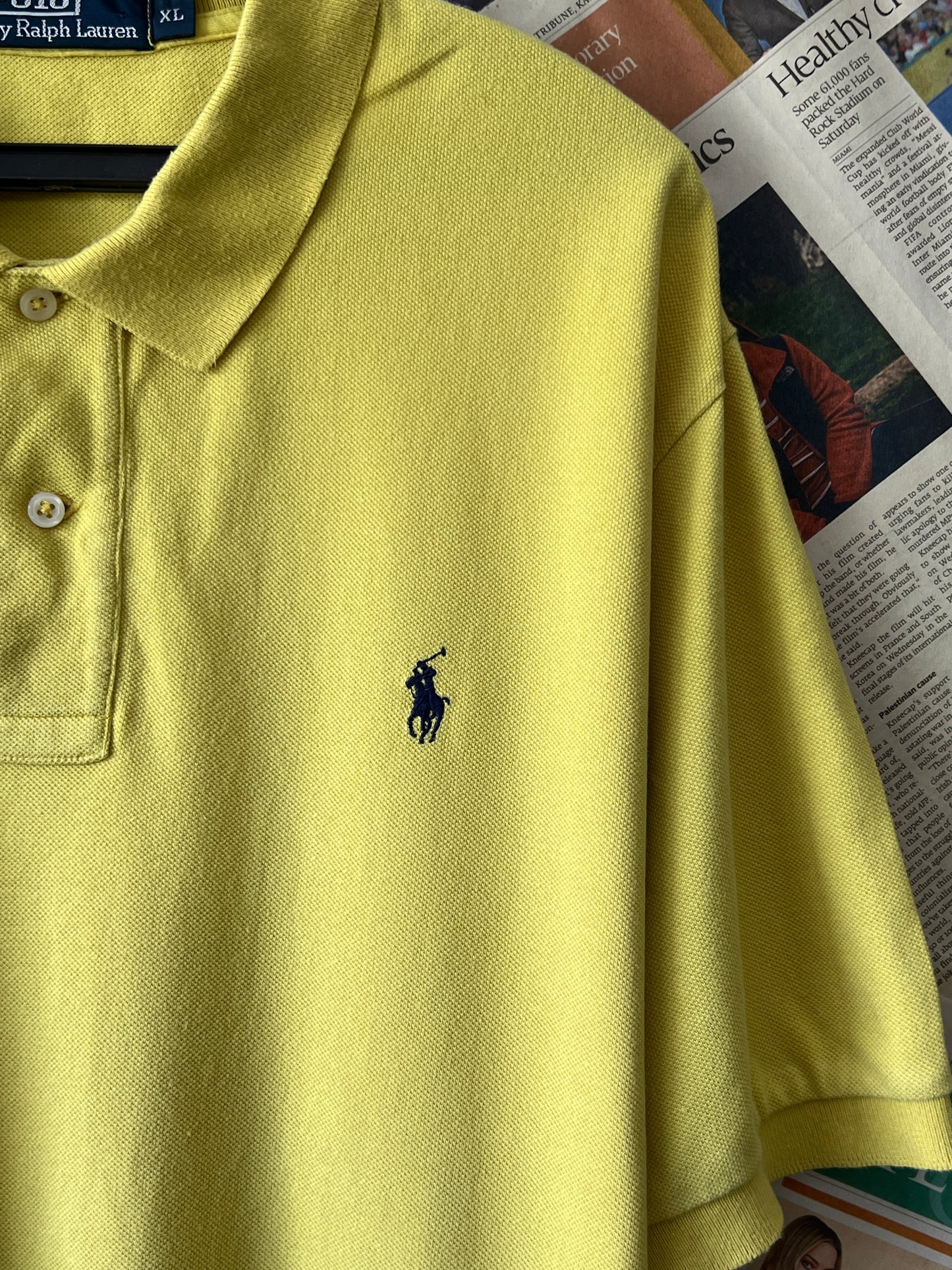 Ralph Lauren® XL | Chest 25 | Yellow | Polo | Cotton