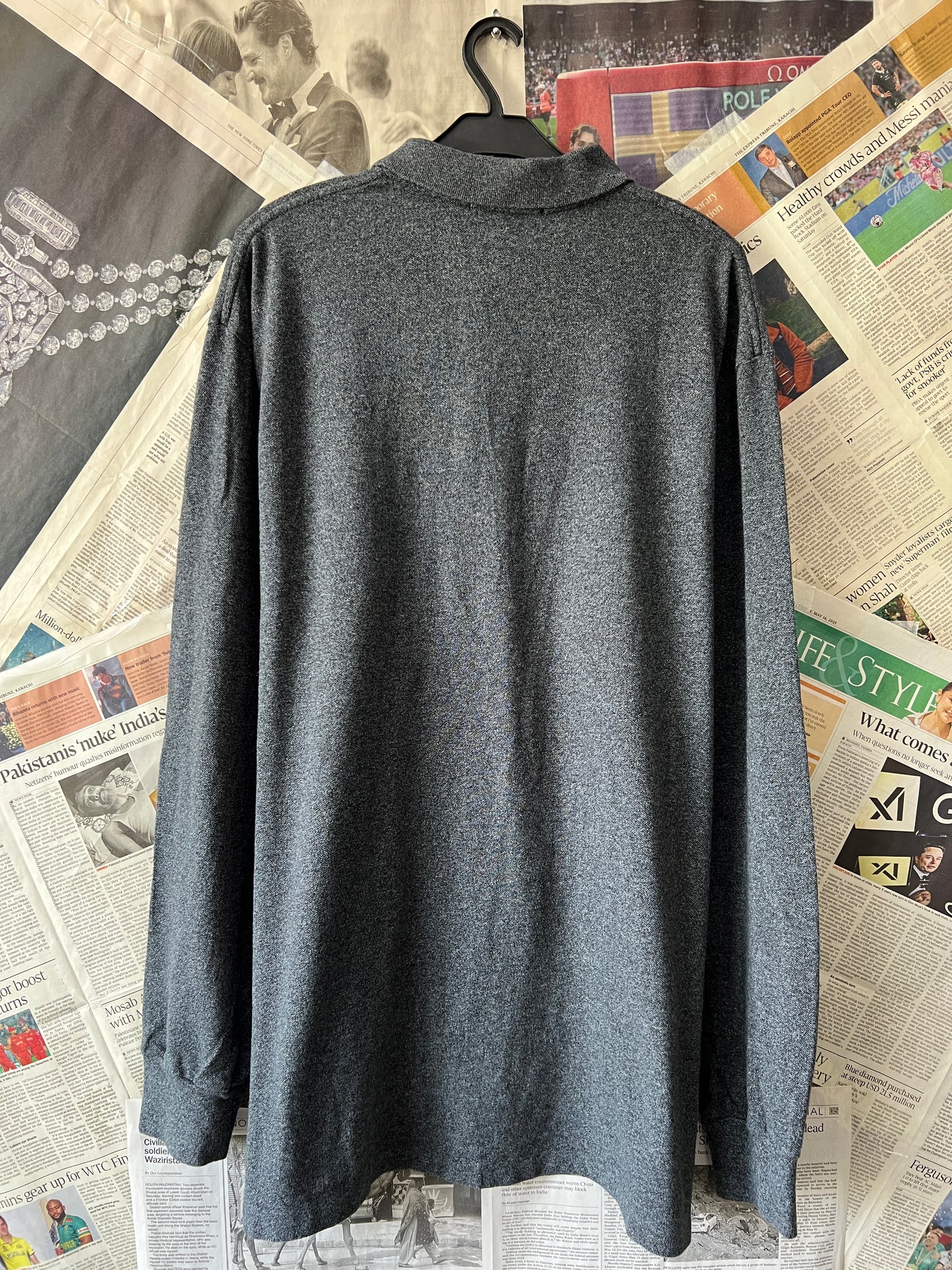 Ralph Lauren® XL | Chest 25.5 | Charcoal | Polo | Cotton