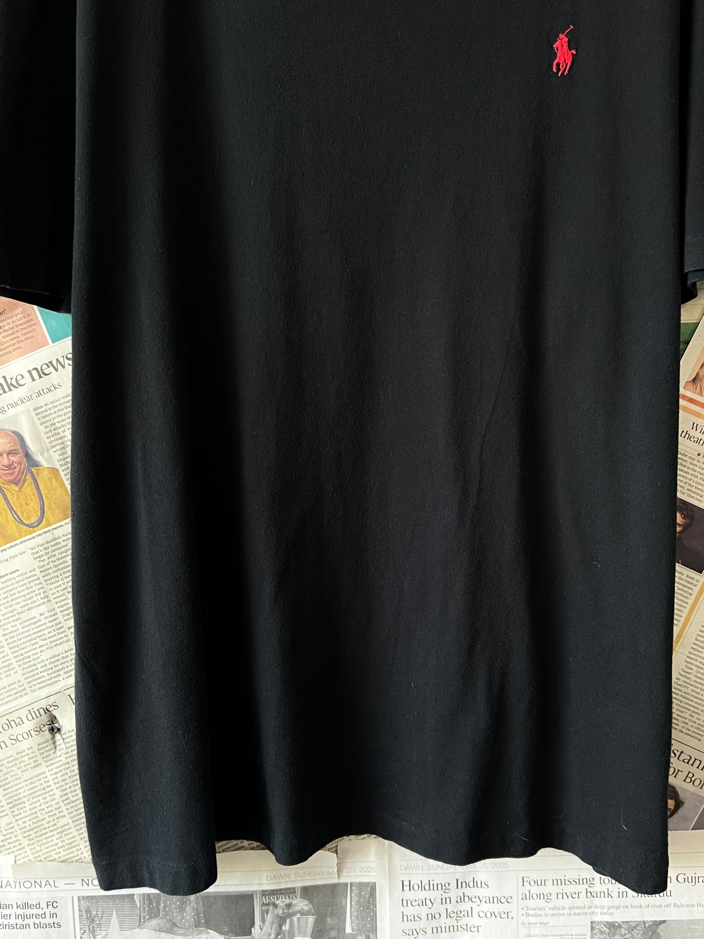 Ralph Lauren® XL | Chest 25 | Black | T-Shirt | Cotton