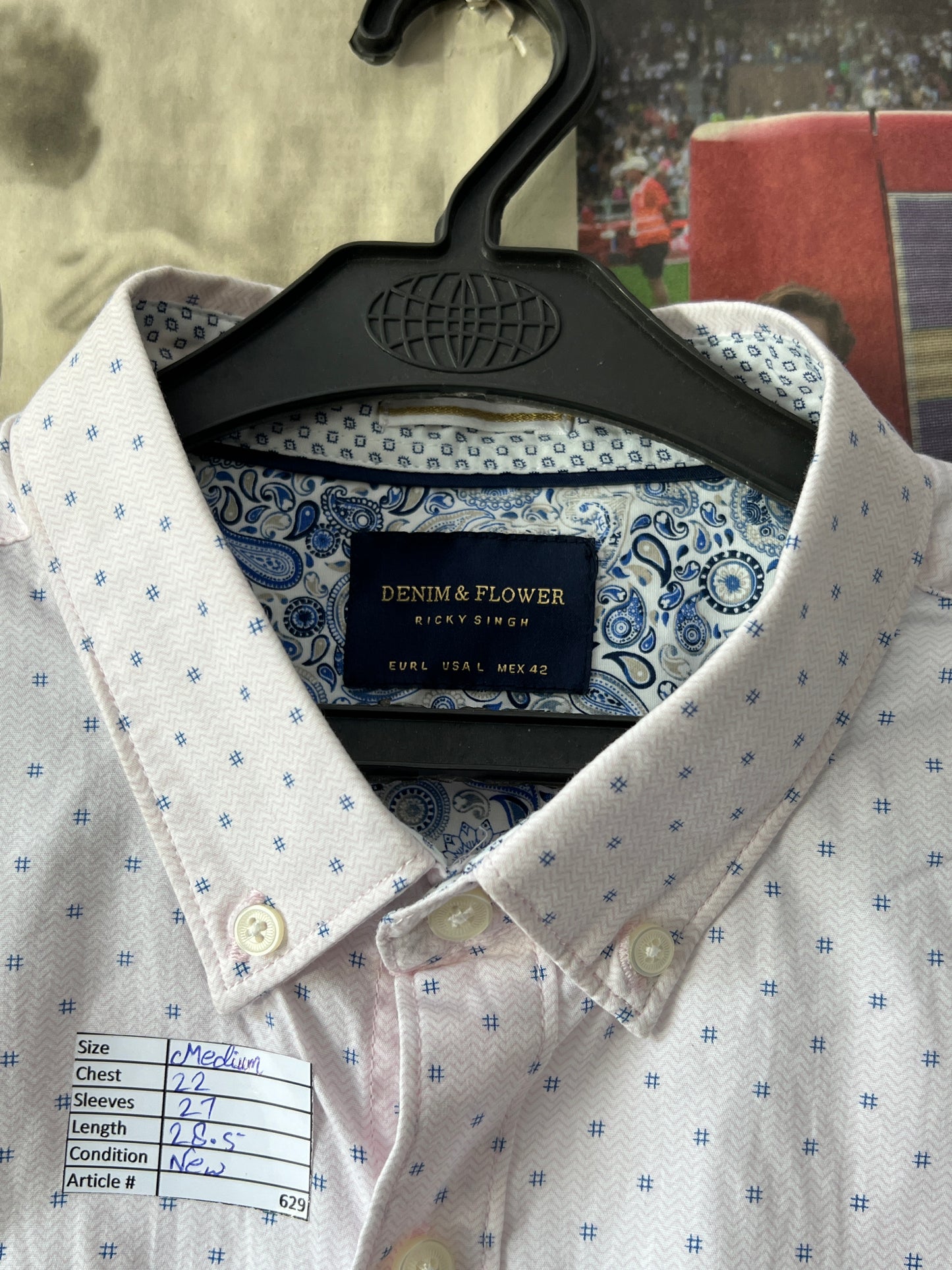 Women- Denim & Flower® Medium | Chest 22 | Shirt | Cotton | 629