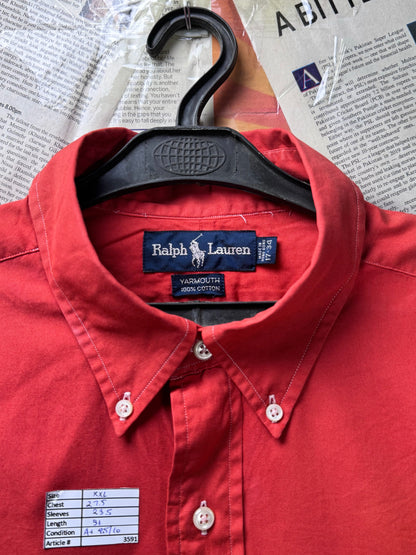 Ralph Lauren® XXL | Chest 27.5" | Red | Shirt | Cotton | 3591