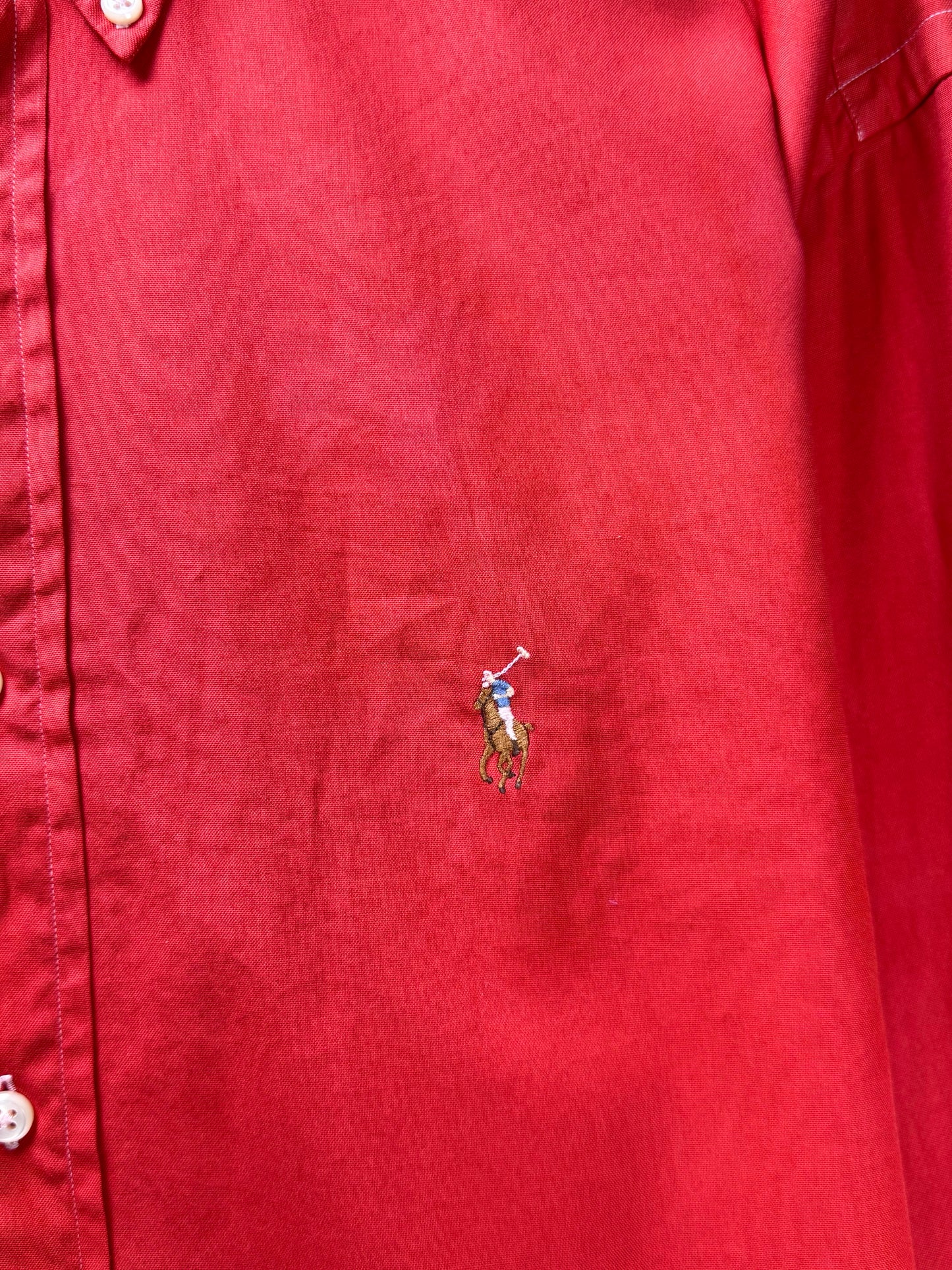 Ralph Lauren® XXL | Chest 27.5" | Red | Shirt | Cotton | 3591