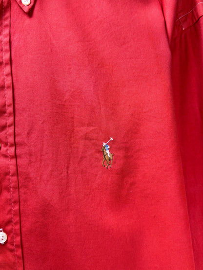 Ralph Lauren® XXL | Chest 27.5" | Red | Shirt | Cotton | 3591