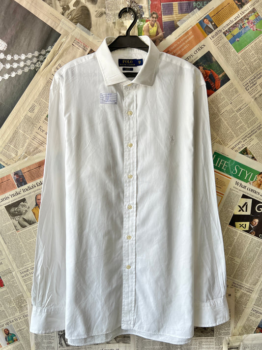 Ralph Lauren® Large | Chest 23.5 | White | Shirt | Cotton | 680