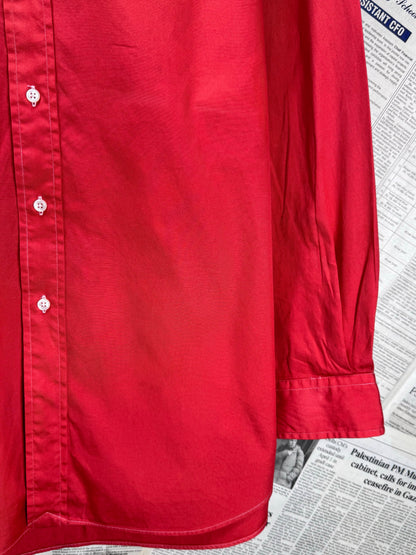 Ralph Lauren® XXL | Chest 27.5" | Red | Shirt | Cotton | 3591