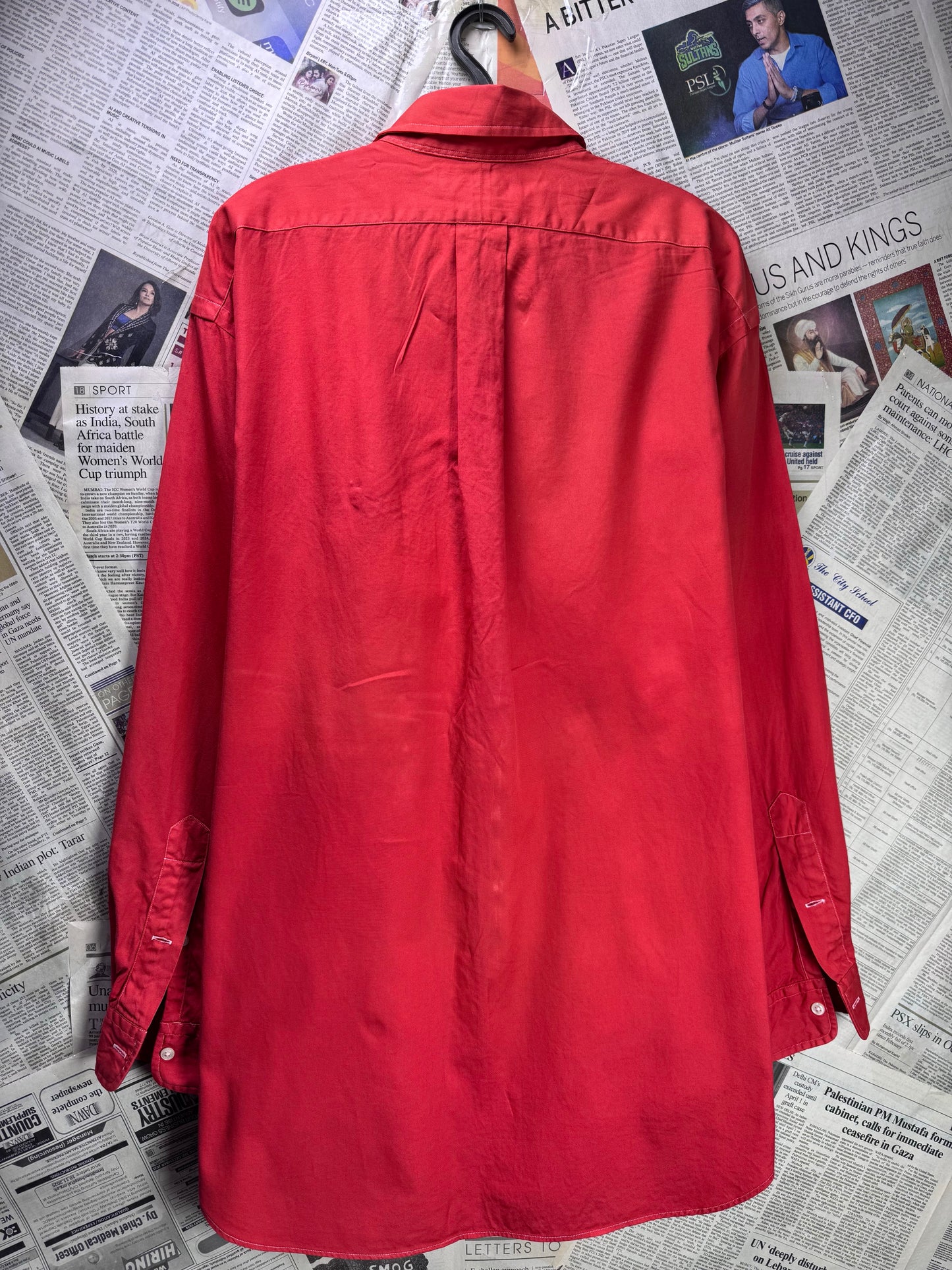 Ralph Lauren® XXL | Chest 27.5" | Red | Shirt | Cotton | 3591