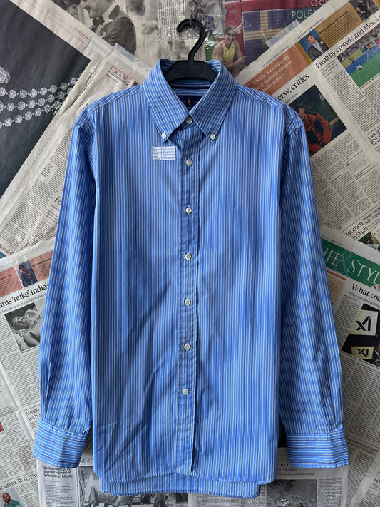 Ralph Lauren® Small | Chest 20" | Blue Striped | Shirt | Cotton