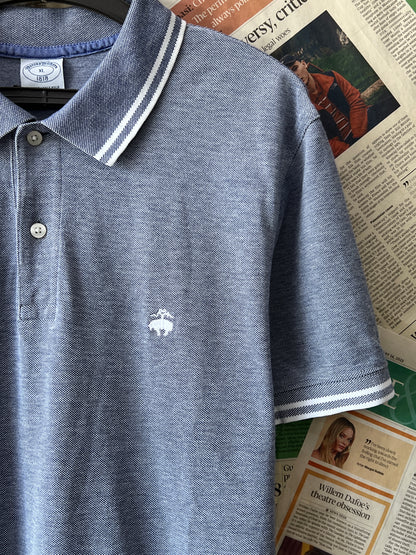 Brooks Brothers® Large | Chest 23 | Grey | Polo | Cotton | 671