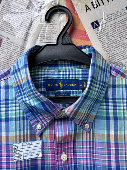 Ralph Lauren® Large | Chest 24 | Mulicolor Check | Shirt | Cotton | 3677